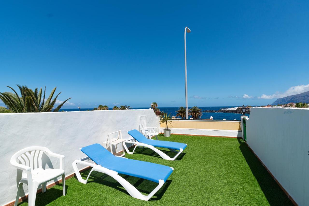 Apartamento El Varadero Grande terrasse ensoleillée face à la mer Puerto de Santiago  Exterior foto